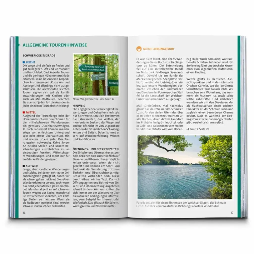 KOMPASS WANDERFÜHRER MECKLENBURGISCHE SEENPLATTE^ Wanderführer