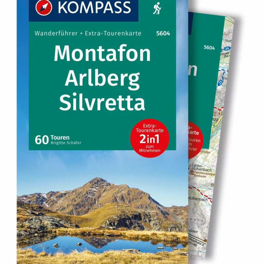 KOMPASS WANDERFÜHRER MONTAFON, ARLBERG, SILVRETTA, 60 TOUREN^ Wanderführer