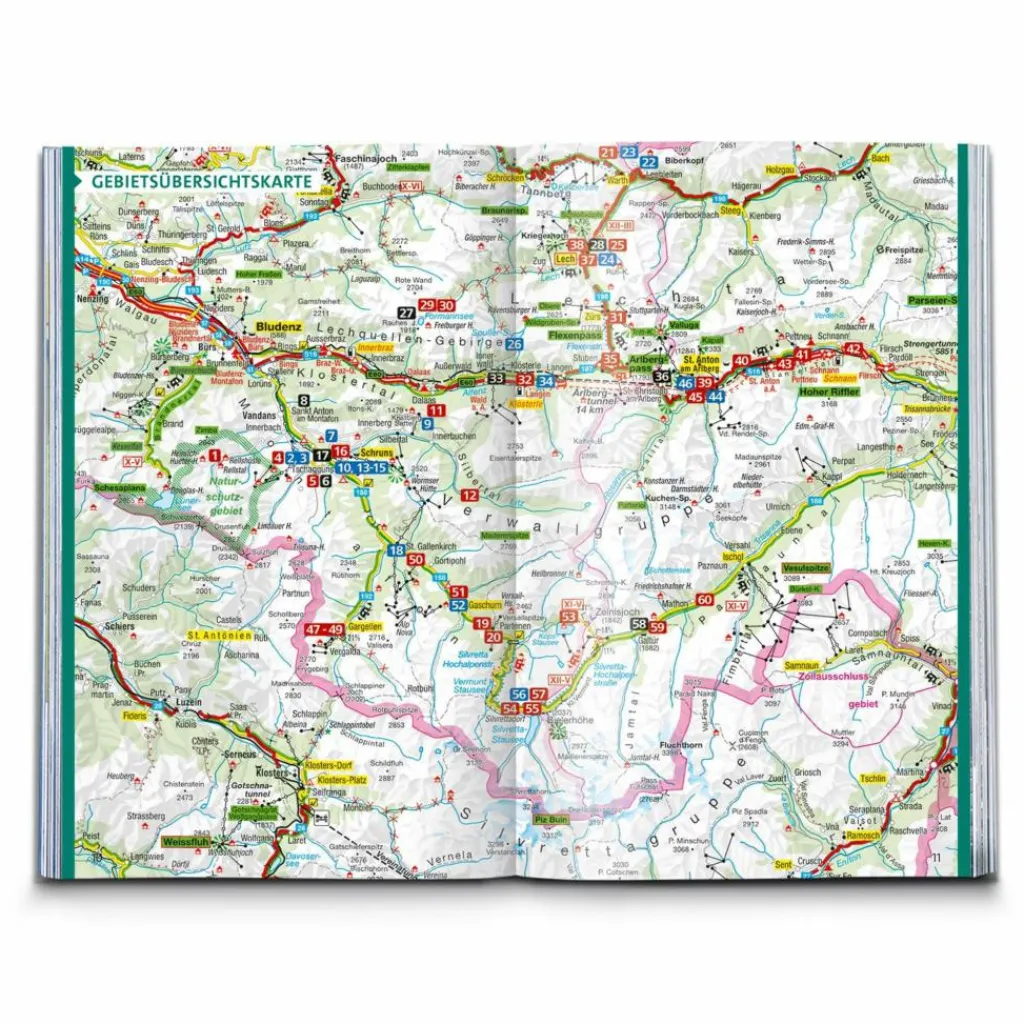 KOMPASS WANDERFÜHRER MONTAFON, ARLBERG, SILVRETTA, 60 TOUREN^ Wanderführer