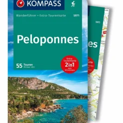 KOMPASS WANDERFÜHRER PELOPONNES, 55 TOUREN^ Wanderführer