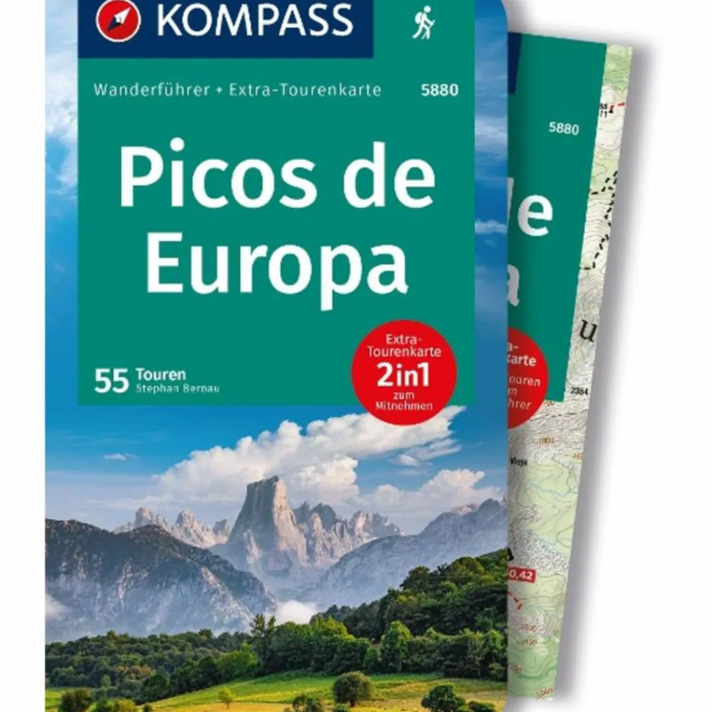 Wanderführer*KOMPASS WANDERFÜHRER PICOS DE EUROPA, 55 TOUREN