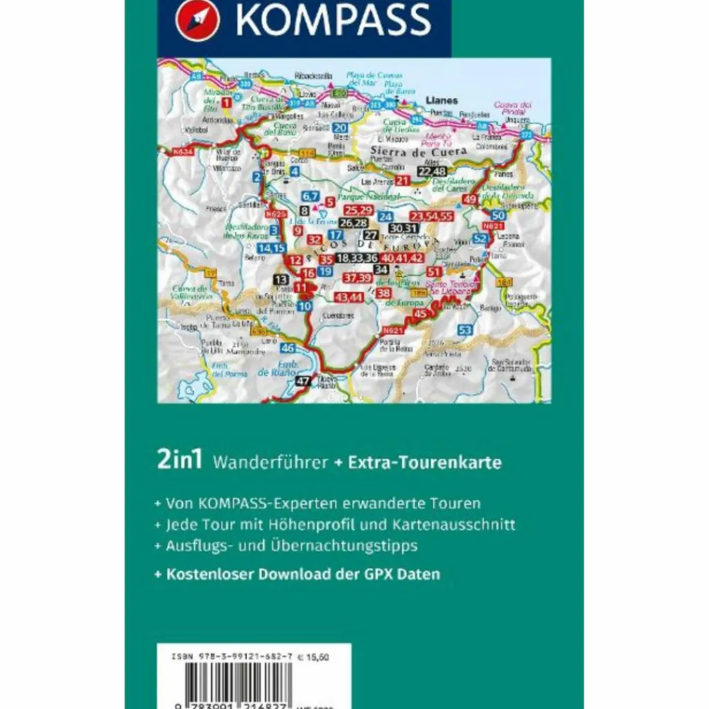 Wanderführer*KOMPASS WANDERFÜHRER PICOS DE EUROPA, 55 TOUREN