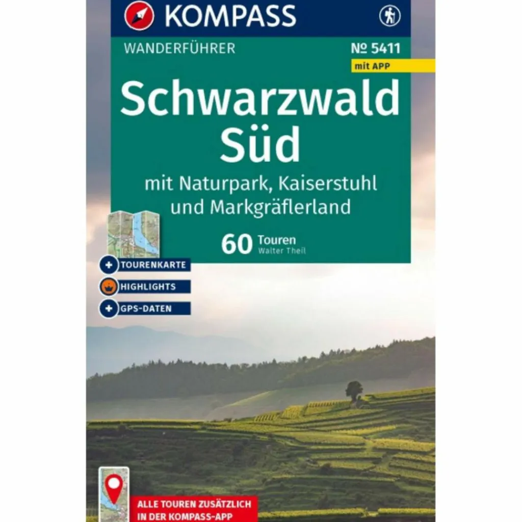 KOMPASS WANDERFÜHRER SCHWARZWALD SÜD MIT NATURPARK^ Wanderführer