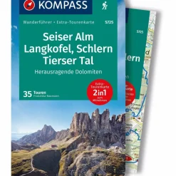 KOMPASS WANDERFÜHRER SEISER ALM, LANGKOFEL, SCHLERN^ Wanderführer