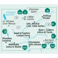 KOMPASS WANDERKARTE 082 AHRNTALER BERGE^ Wanderkarten Und Winterkarten|Wanderkarten Und Winterkarten