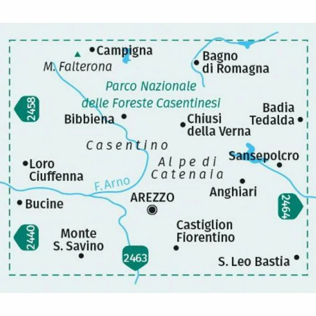 Wanderkarten Und Winterkarten|Wanderkarten Und Winterkarten*KOMPASS WANDERKARTE 2459 AREZZO, CASENTINO