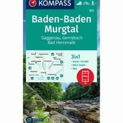 KOMPASS WANDERKARTE 872 BADEN-BADEN, MURGTAL, GAGGENAU^ Wanderkarten Und Winterkarten|Wanderkarten Und Winterkarten