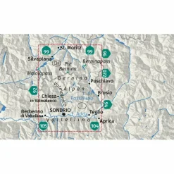 KOMPASS WANDERKARTE 93 BERNINA, VALMALENCO, SONDRIO 1:50.000^ Wanderkarten Und Winterkarten|Wanderkarten Und Winterkarten
