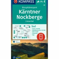 Wanderkarten Und Winterkarten|Wanderkarten Und Winterkarten*KOMPASS WANDERKARTE 66 BIOSPHÄRENPARK KÄRNTNER NOCKBERGE