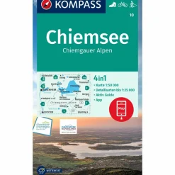 KOMPASS WANDERKARTE 10 CHIEMSEE, CHIEMGAUER ALPEN^ Wanderkarten Und Winterkarten|Wanderkarten Und Winterkarten