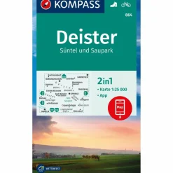 Wanderkarten Und Winterkarten|Wanderkarten Und Winterkarten*KOMPASS WANDERKARTE 864 DEISTER, SÜNTEL UND SAUPARK