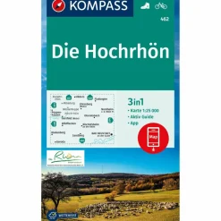 KOMPASS WANDERKARTE 462 DIE HOCHRHÖN^ Wanderkarten Und Winterkarten|Wanderkarten Und Winterkarten
