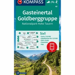 Wanderkarten Und Winterkarten|Wanderkarten Und Winterkarten*KOMPASS WANDERKARTE 40 GASTEINERTAL, GOLDBERGGRUPPE
