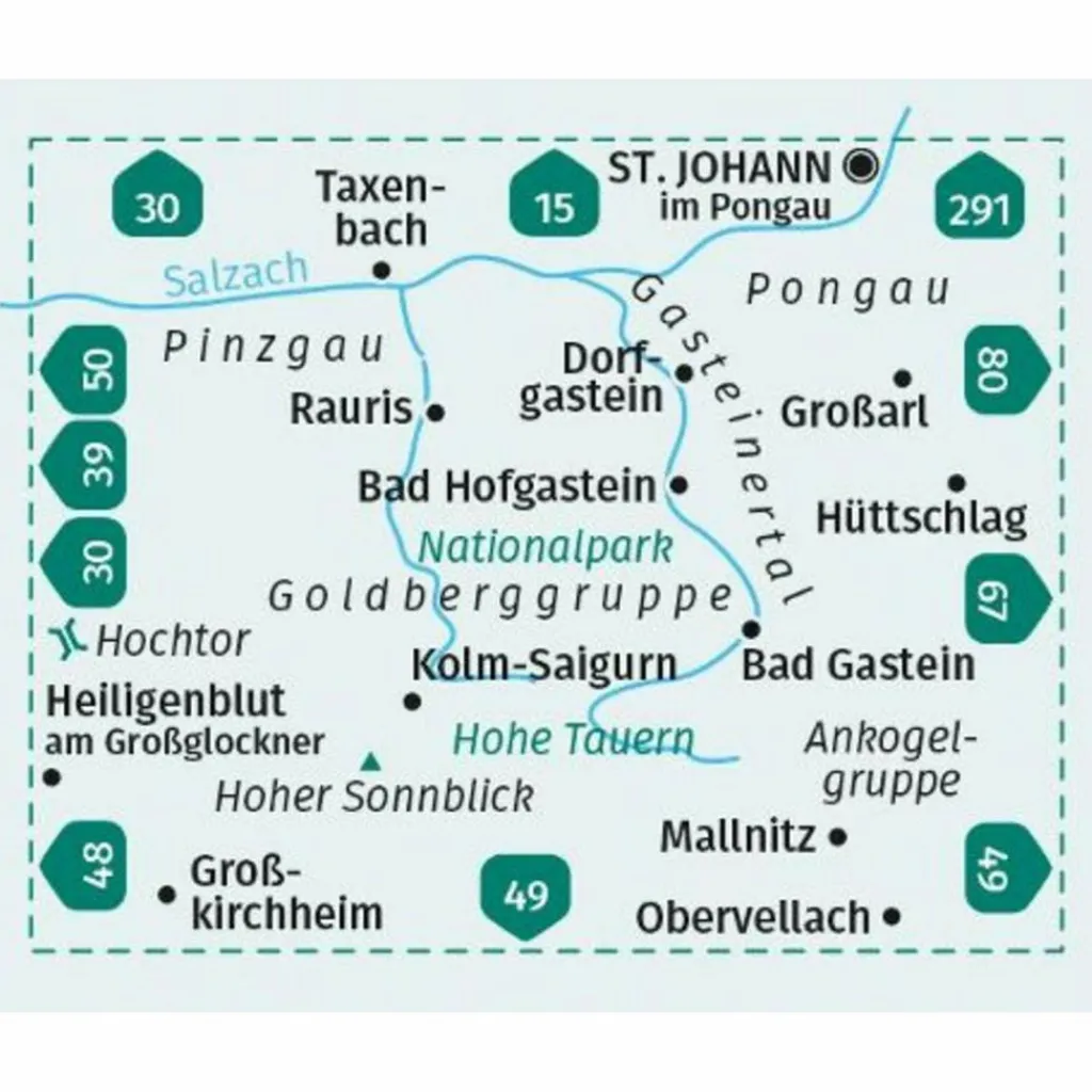 Wanderkarten Und Winterkarten|Wanderkarten Und Winterkarten*KOMPASS WANDERKARTE 40 GASTEINERTAL, GOLDBERGGRUPPE