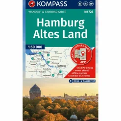 Wanderkarten Und Winterkarten|Wanderkarten Und Winterkarten*KOMPASS WANDERKARTE 726 HAMBURG, ALTES LAND 1:50.000