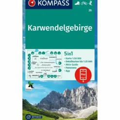Wanderkarten Und Winterkarten|Wanderkarten Und Winterkarten*KOMPASS WANDERKARTE 26 KARWENDELGEBIRGE 1:50.000