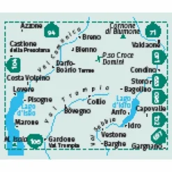 KOMPASS WANDERKARTE 103 LE TRE VALLI BRESCIANE 1:50.000^ Wanderkarten Und Winterkarten|Wanderkarten Und Winterkarten