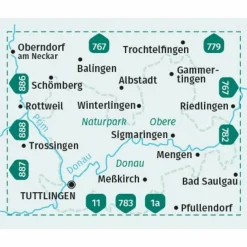 Wanderkarten Und Winterkarten|Wanderkarten Und Winterkarten*KOMPASS WANDERKARTE 781 NATURPARK OBERE DONAU - ALBSTADT