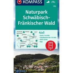 KOMPASS WANDERKARTE 773 NATURPARK SCHWÄBISCH-FRÄNKISCHER WAL^ Wanderkarten Und Winterkarten|Wanderkarten Und Winterkarten