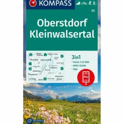 KOMPASS WANDERKARTE 03 OBERSTDORF, KLEINWALSERTAL 1:25.000^ Wanderkarten Und Winterkarten|Wanderkarten Und Winterkarten