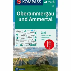 Wanderkarten Und Winterkarten|Wanderkarten Und Winterkarten*KOMPASS WANDERKARTE 05 OBERAMMERGAU UND AMMERTAL 1:35.000