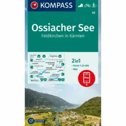 KOMPASS WANDERKARTE 62 OSSIACHER SEE, FELDKIRCHEN IN KÄRNTEN^ Wanderkarten Und Winterkarten|Wanderkarten Und Winterkarten