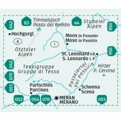 Wanderkarten Und Winterkarten|Wanderkarten Und Winterkarten*KOMPASS WANDERKARTE 044 PASSEIERTAL / VAL PASSIRIA 1:25.000