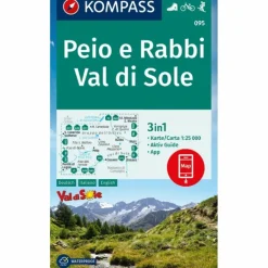 Wanderkarten Und Winterkarten|Wanderkarten Und Winterkarten*KOMPASS WANDERKARTE 095 PEIO E RABBI, VAL DI SOLE 1:25.000