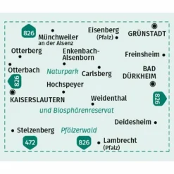 KOMPASS WANDERKARTE 471 PFÄLZERWALD NORD 1:25.000^ Wanderkarten Und Winterkarten|Wanderkarten Und Winterkarten