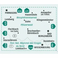 KOMPASS WANDERKARTE 473 PFÄLZERWALD SÜD 1:25.000^ Wanderkarten Und Winterkarten|Wanderkarten Und Winterkarten