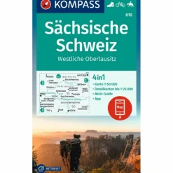 Wanderkarten Und Winterkarten|Wanderkarten Und Winterkarten*KOMPASS WANDERKARTE 810 SÄCHSISCHE SCHWEIZ