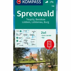 Wanderkarten Und Winterkarten|Wanderkarten Und Winterkarten*KOMPASS WANDERKARTE 748 SPREEWALD, TEUPITZ, BEESKOW, LÜBBEN