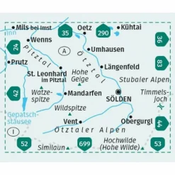 Wanderkarten Und Winterkarten|Wanderkarten Und Winterkarten*KOMPASS WANDERKARTE 43 ÖTZTALER ALPEN, ÖTZTAL, PITZTAL
