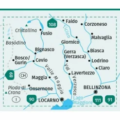 Wanderkarten Und Winterkarten|Wanderkarten Und Winterkarten*KOMPASS WANDERKARTE 110 VALLE MAGGIA, VAL VERZASCA 1:40.000