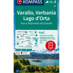 Wanderkarten Und Winterkarten|Wanderkarten Und Winterkarten*KOMPASS WANDERKARTE 97 VARALLO, VERBANIA, LAGO D'ORTA