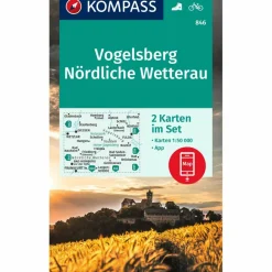 Wanderkarten Und Winterkarten|Wanderkarten Und Winterkarten*KOMPASS WANDERKARTE 846 VOGELSBERG, NÖRDLICHE WETTERAU