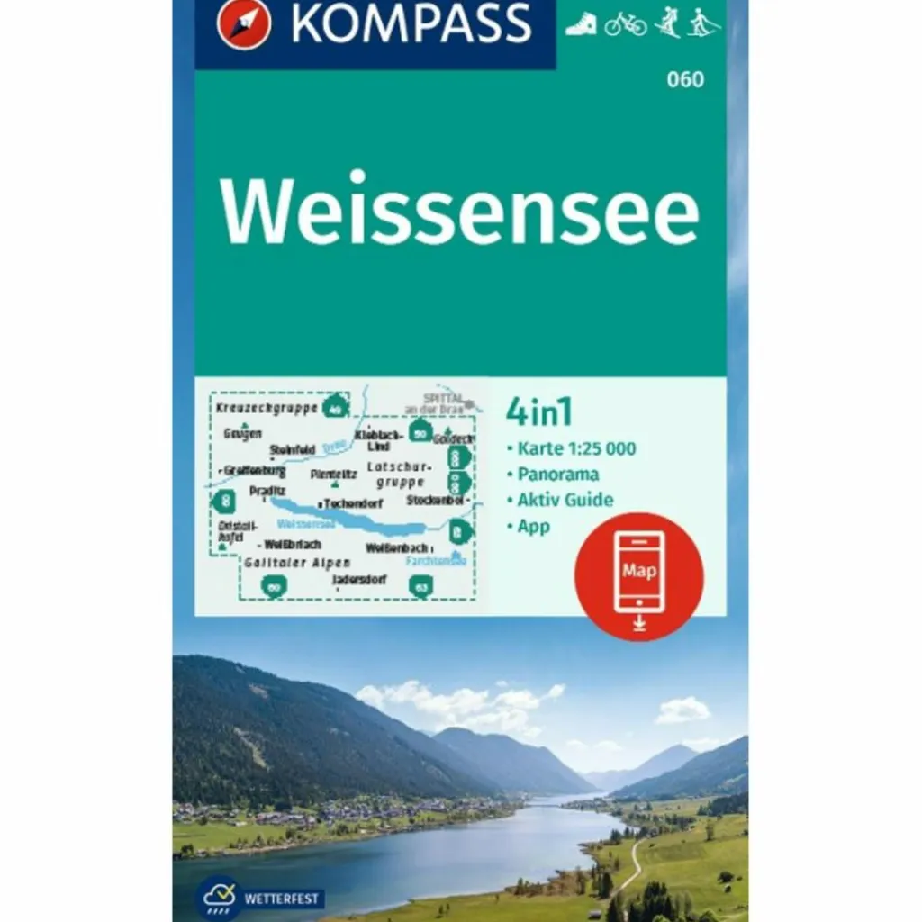 Wanderkarten Und Winterkarten|Wanderkarten Und Winterkarten*KOMPASS WANDERKARTE 060 WEISSENSEE 1:25.000