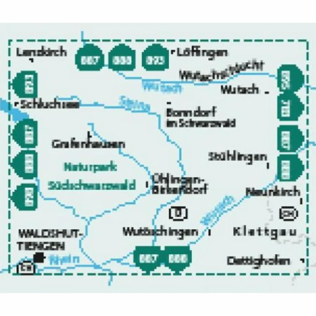 KOMPASS WANDERKARTE 899 WUTACHSCHLUCHT, WALDSHUT-TIENGEN^ Wanderkarten Und Winterkarten|Wanderkarten Und Winterkarten