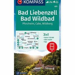 Wanderkarten Und Winterkarten|Wanderkarten Und Winterkarten*KOMPASS WANDERKARTE BAD LIEBENZELL, BAD WILDBAD 1:25 000