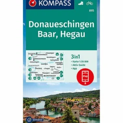 KOMPASS WANDERKARTE DONAUESCHINGEN, BAAR, HEGAU 1:35 000^ Wanderkarten Und Winterkarten|Wanderkarten Und Winterkarten