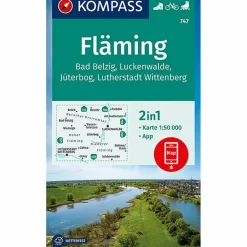 KOMPASS WANDERKARTE FLÄMING 1:50 000^ Wanderkarten Und Winterkarten|Wanderkarten Und Winterkarten