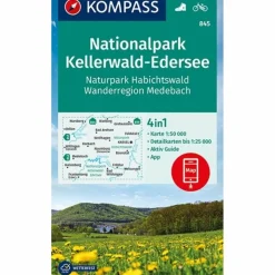 KOMPASS WANDERKARTE NATIONALPARK KELLERWALD-EDERSEE^ Wanderkarten Und Winterkarten|Wanderkarten Und Winterkarten