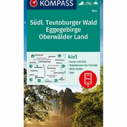 KOMPASS WANDERKARTE SÜDLICHER TEUTOBURGER WALD - EGGEGEBIRGE^ Wanderkarten Und Winterkarten|Wanderkarten Und Winterkarten