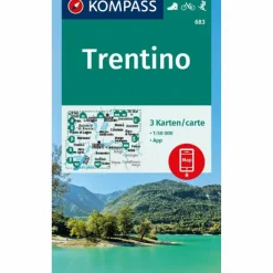 Wanderkarten Und Winterkarten|Wanderkarten Und Winterkarten*KOMPASS WANDERKARTEN-SET 683 TRENTINO (3 KARTEN) 1:50.000