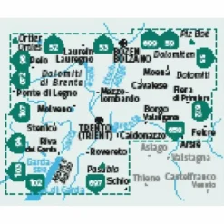 Wanderkarten Und Winterkarten|Wanderkarten Und Winterkarten*KOMPASS WANDERKARTEN-SET 683 TRENTINO (3 KARTEN) 1:50.000