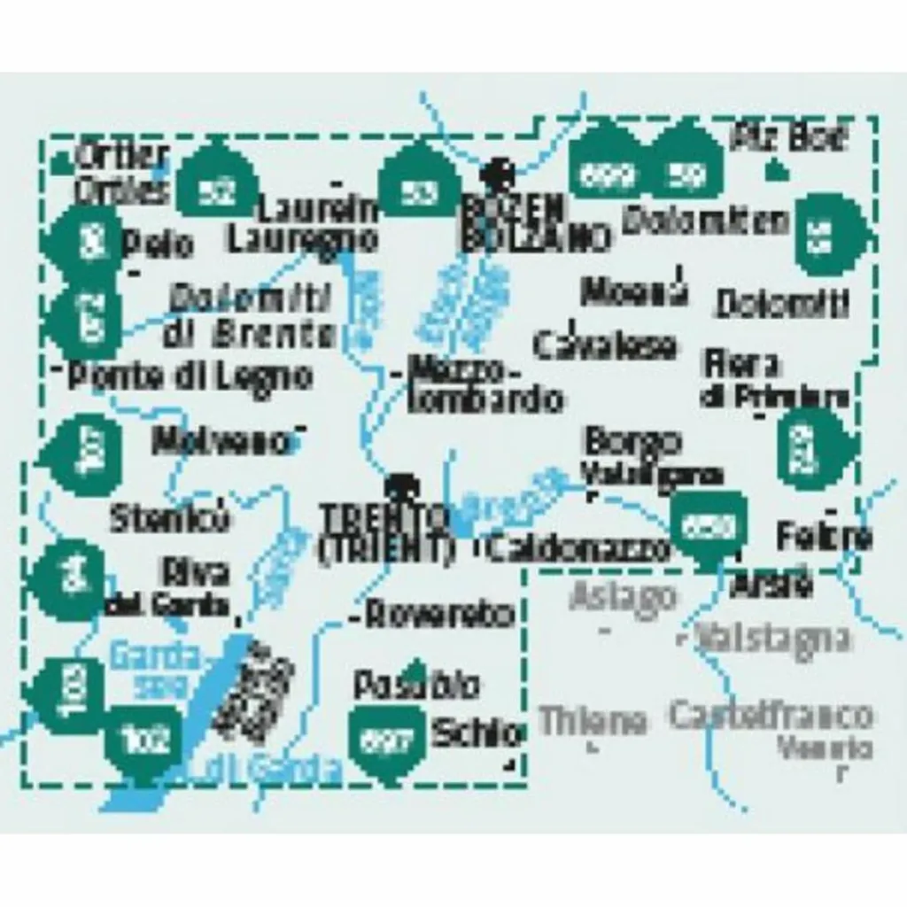 Wanderkarten Und Winterkarten|Wanderkarten Und Winterkarten*KOMPASS WANDERKARTEN-SET 683 TRENTINO (3 KARTEN) 1:50.000