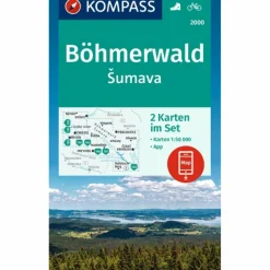 KOMPASS WANDERKARTEN-SET 2000 BÖHMERWALD, SUMAVA (2 KARTEN)^ Wanderkarten Und Winterkarten|Wanderkarten Und Winterkarten