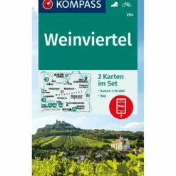 Wanderkarten Und Winterkarten|Wanderkarten Und Winterkarten*KOMPASS WANDERKARTEN-SET 204 WEINVIERTEL (2 KARTEN) 1:50.000
