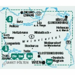 Wanderkarten Und Winterkarten|Wanderkarten Und Winterkarten*KOMPASS WANDERKARTEN-SET 204 WEINVIERTEL (2 KARTEN) 1:50.000