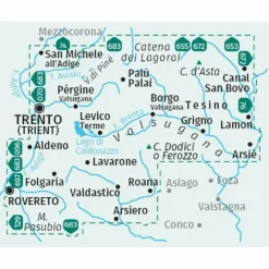 Wanderkarten Und Winterkarten|Wanderkarten Und Winterkarten*KOMPASS WANDERKARTEN-SET 656 VALSUGANA, PINE, LEVICO